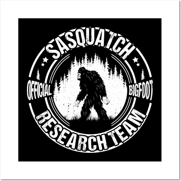 Bigfoot Research Team Sasquatch Wall Art by Tesszero